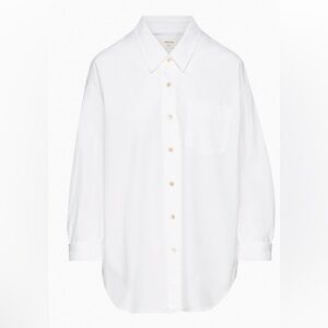 Aritzia Wilfred Relaxed Button-up Poplin Shirt 100% Cotton Size XS